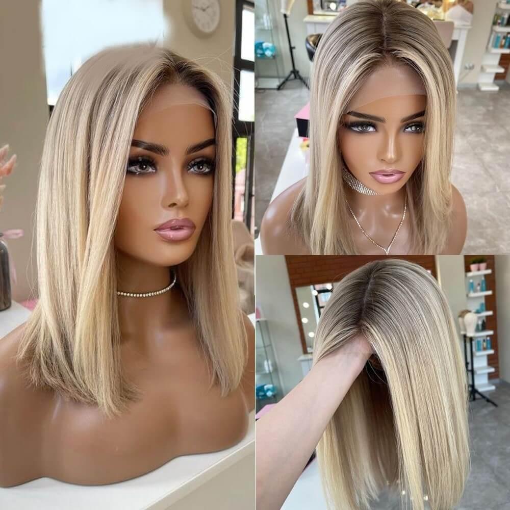 Short Straight Lace Front 100% Human Hair - Anellace Short Straight Lace Front 100% Human Hair - Anellace