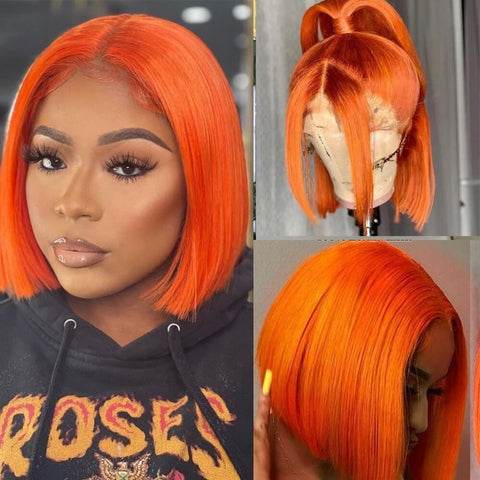 Short Straight Lace Front 100% Human Hair - Anellace Short Straight Lace Front 100% Human Hair - Anellace