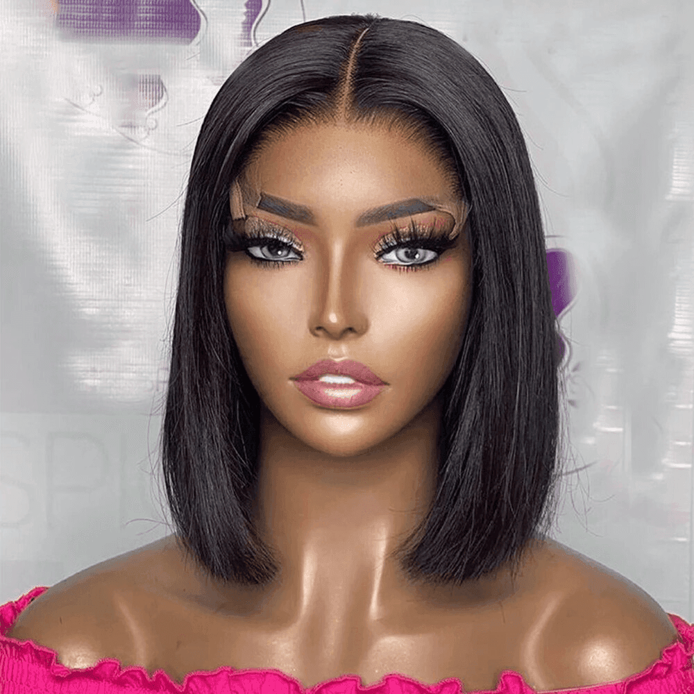 Short Straight Lace Front 100% Human Hair - Anellace Short Straight Lace Front 100% Human Hair - Anellace