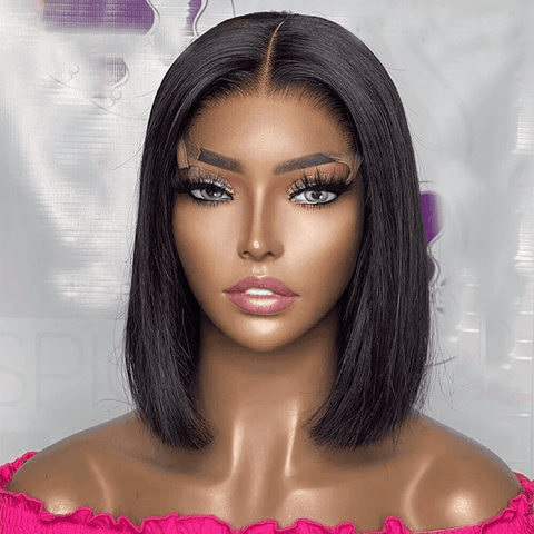 Short Straight Lace Front 100% Human Hair - Anellace Short Straight Lace Front 100% Human Hair - Anellace