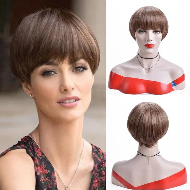 Short Straight Lace Wig - Anellace Short Straight Lace Wig - Anellace