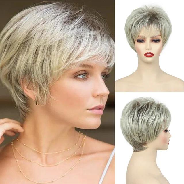 Short Straight Lace Wig - Anellace Short Straight Lace Wig - Anellace