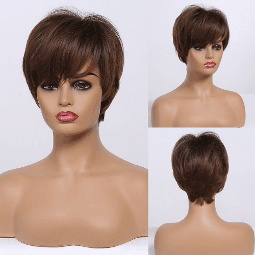 Short Straight Lace Wig - Anellace Short Straight Lace Wig - Anellace