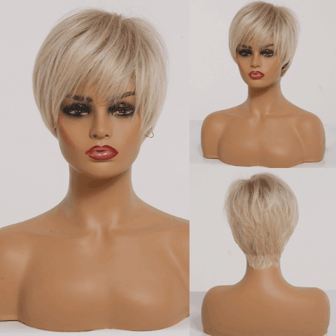 Short Straight Lace Wig - Anellace Short Straight Lace Wig - Anellace