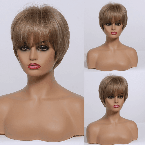 Short Straight Lace Wig - Anellace Short Straight Lace Wig - Anellace