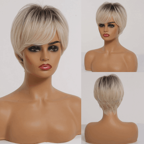 Short Straight Lace Wig - Anellace Short Straight Lace Wig - Anellace