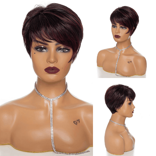 Short Straight Lace Wig - Anellace Short Straight Lace Wig - Anellace