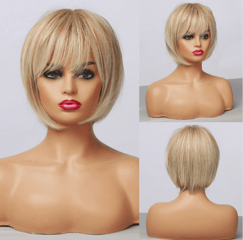 Short Straight Lace Wig - Anellace Short Straight Lace Wig - Anellace