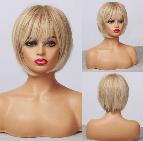 Short Straight Lace Wig - Anellace Short Straight Lace Wig - Anellace