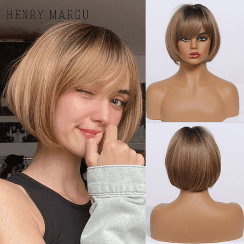 Short Straight Lace Wig - Anellace Short Straight Lace Wig - Anellace