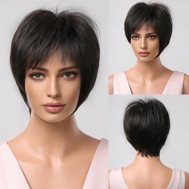 Short Straight Lace Wig - Anellace Short Straight Lace Wig - Anellace