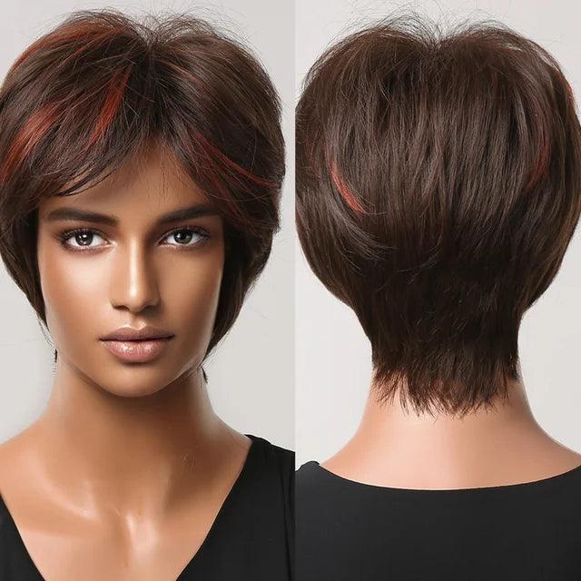 Short Straight Lace Wig - Anellace Short Straight Lace Wig - Anellace