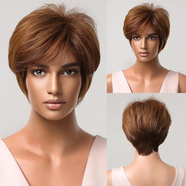 Short Straight Lace Wig - Anellace Short Straight Lace Wig - Anellace