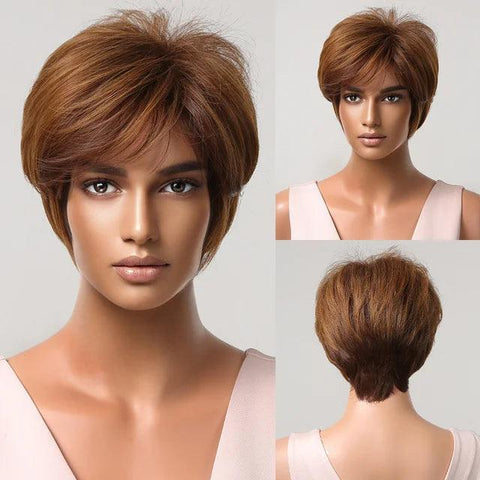Short Straight Lace Wig - Anellace Short Straight Lace Wig - Anellace