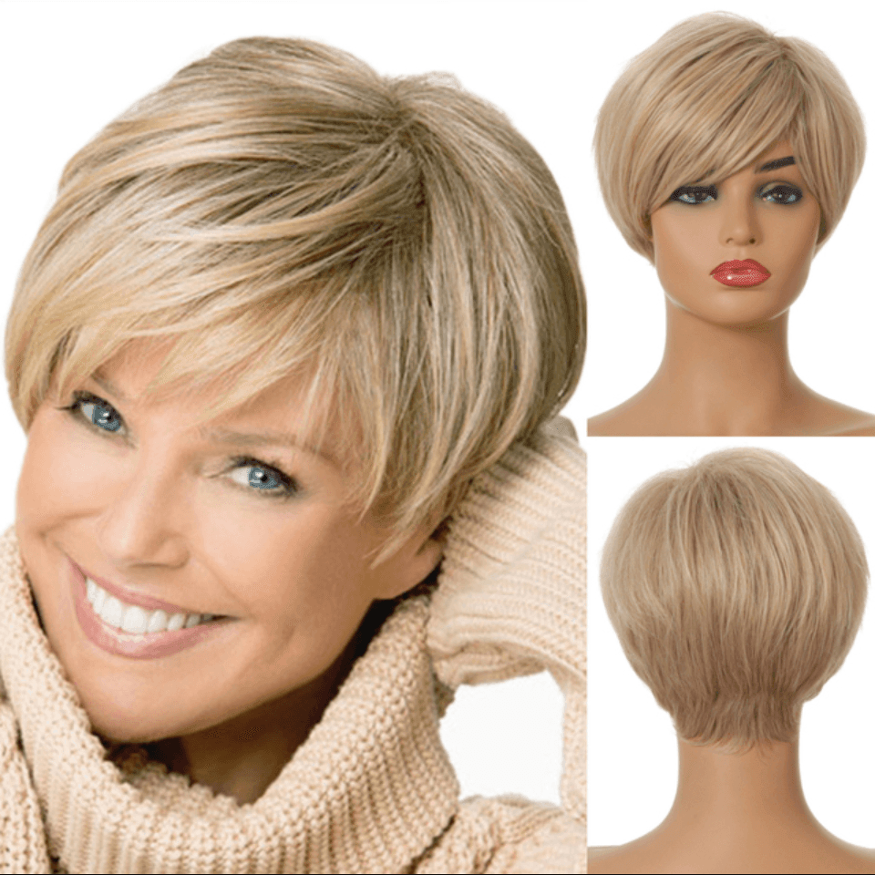 Short Straight Lace Wig - Anellace Short Straight Lace Wig - Anellace