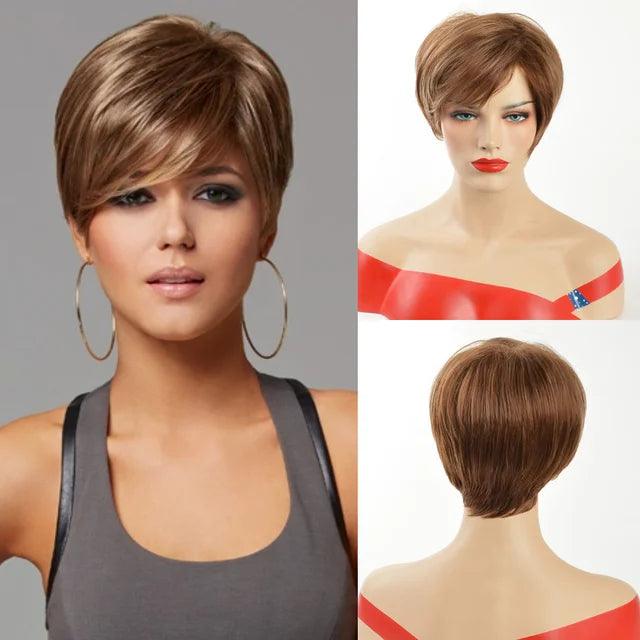 Short Straight Lace Wig - Anellace Short Straight Lace Wig - Anellace