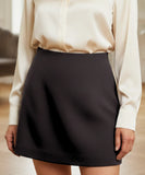 Comprar shorts saia alfaiataria feminino cintura alta zíper lateral transpassado escritório casual em promoção ZARA