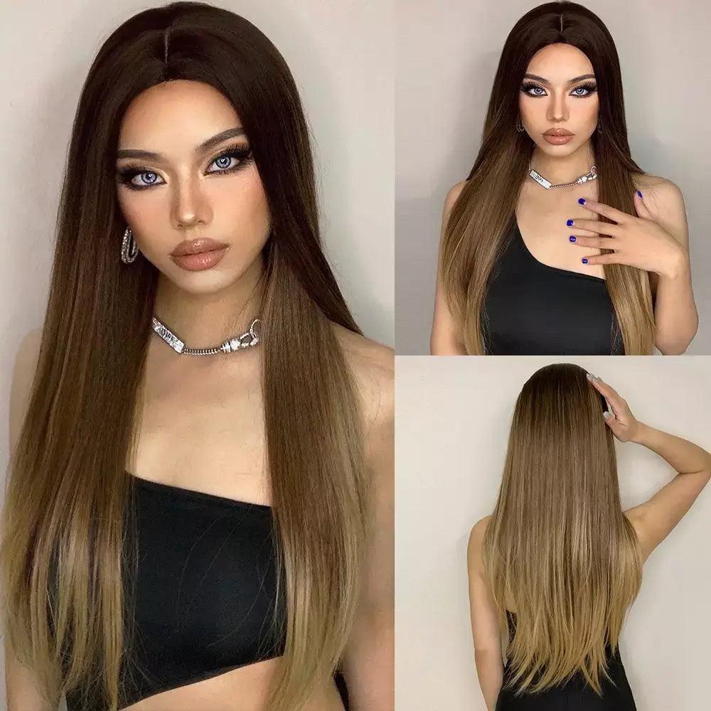Straight Long Hair Lace Wig - Anellace Straight Long Hair Lace Wig - Anellace