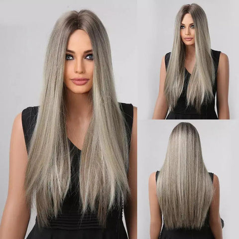 Straight Long Hair Lace Wig - Anellace Straight Long Hair Lace Wig - Anellace