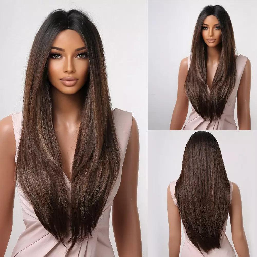 Straight Long Hair Lace Wig - Anellace Straight Long Hair Lace Wig - Anellace