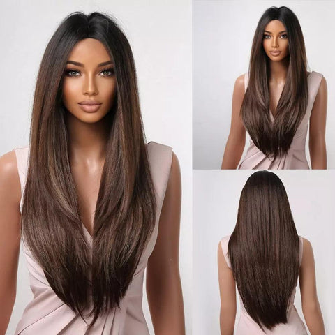 Straight Long Hair Lace Wig - Anellace Straight Long Hair Lace Wig - Anellace
