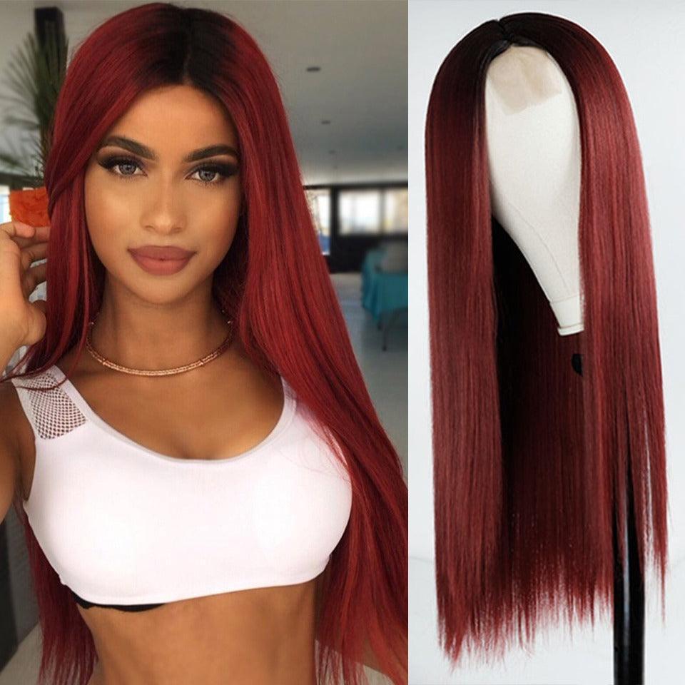 Straight Long Hair Lace Wig - Anellace Straight Long Hair Lace Wig - Anellace