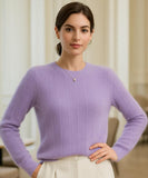 Women's Long Textured Knit Sweater Sophisticated Style | Liara