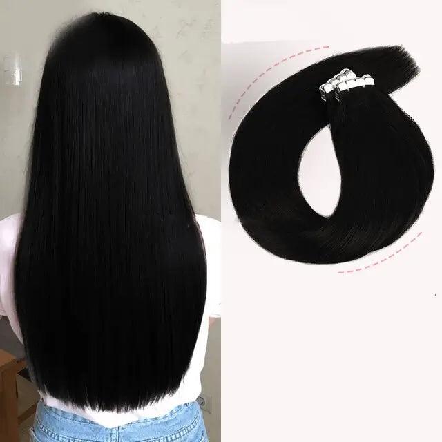 Tape in Hair Extensions 100% Human Hair - Anellace Tape in Hair Extensions 100% Human Hair - Anellace
