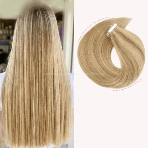 Tape in Hair Extensions 100% Human Hair - Anellace Tape in Hair Extensions 100% Human Hair - Anellace