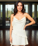 Comprar vestido curto paetês alcinha babados laterais brilhante festa formatura balada barato promoção ZARA