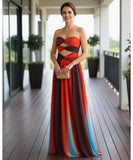 Comprar vestido longo elegante colorido listrado feminino festa casamento formatura barato promoção ZARA