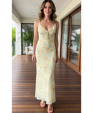 Comprar vestido midi florido feminino alças finas amarração verão festa casual estampado barato em promoção ZARA