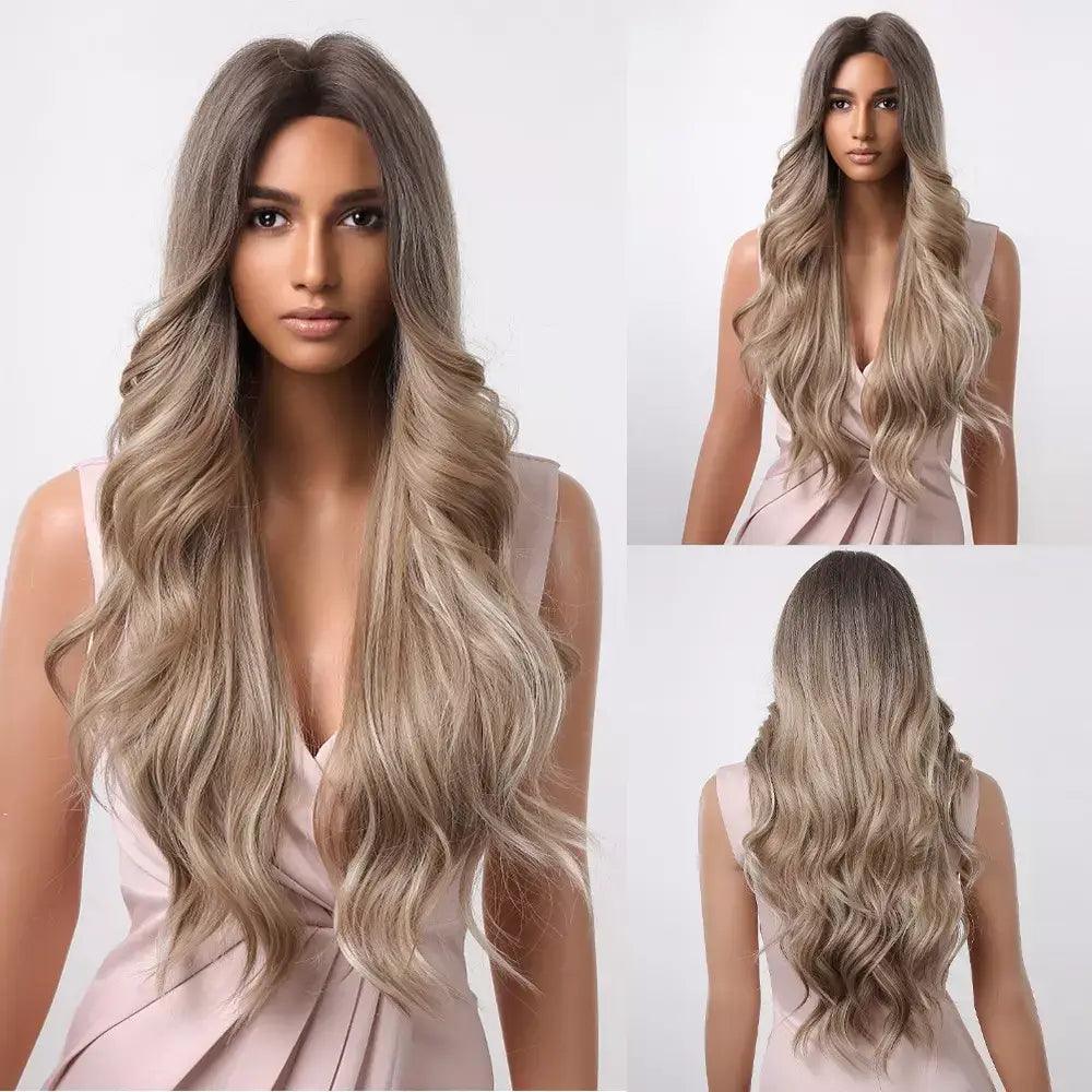 Wavy Human Hair Lace Wig - Anellace Wavy Human Hair Lace Wig - Anellace