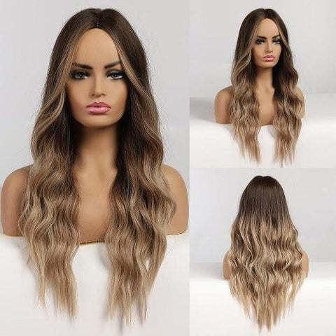 Wavy Human Hair Lace Wig - Anellace Wavy Human Hair Lace Wig - Anellace