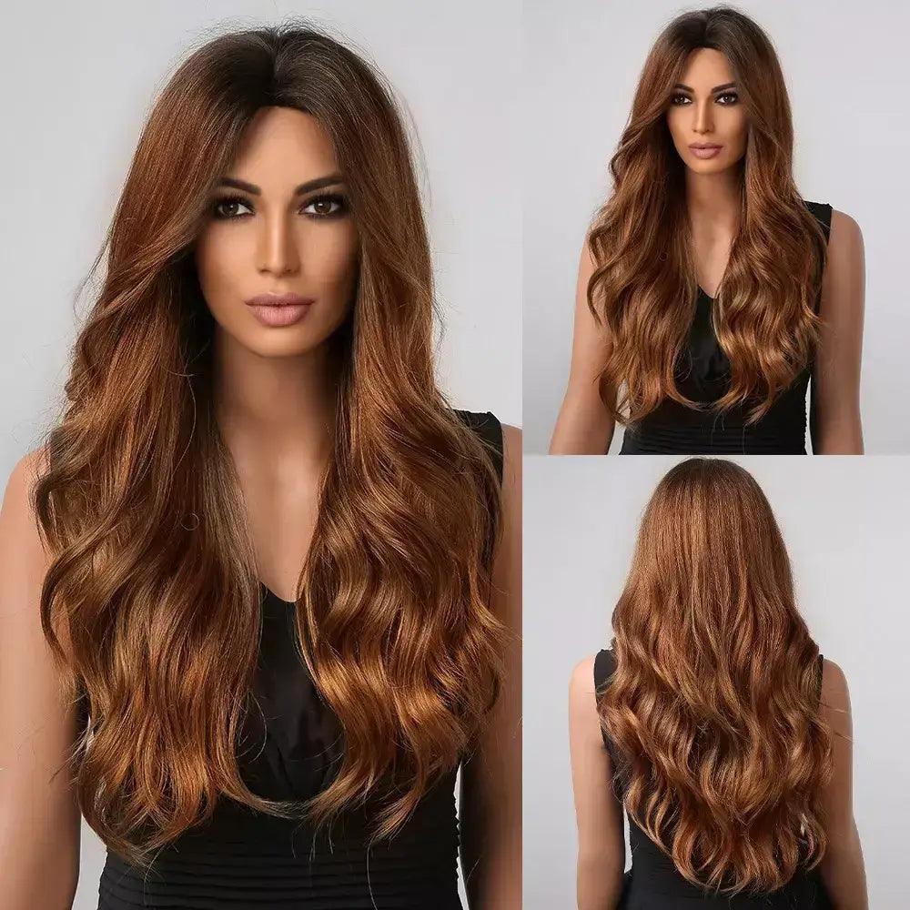 Wavy Human Hair Lace Wig - Anellace Wavy Human Hair Lace Wig - Anellace