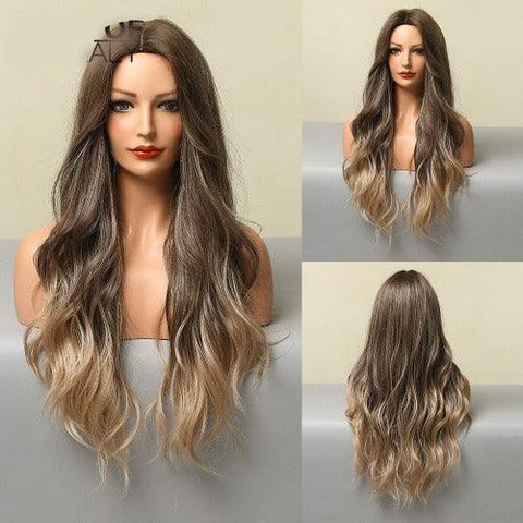 Wavy Human Hair Lace Wig - Anellace Wavy Human Hair Lace Wig - Anellace