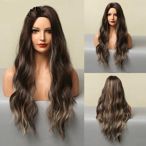 Wavy Human Hair Lace Wig - Anellace Wavy Human Hair Lace Wig - Anellace