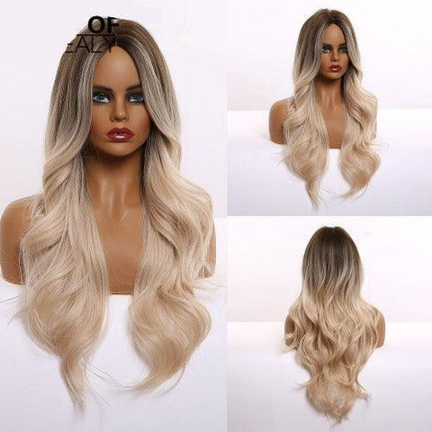 Wavy Human Hair Lace Wig - Anellace Wavy Human Hair Lace Wig - Anellace