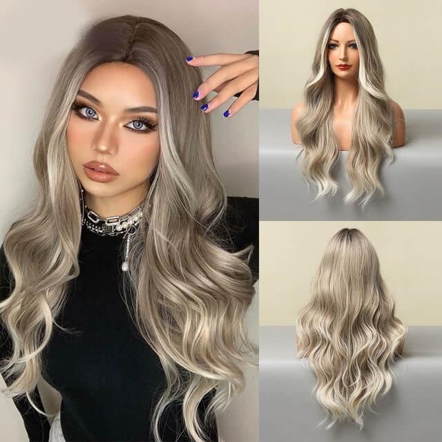 Wavy Human Hair Lace Wig - Anellace Wavy Human Hair Lace Wig - Anellace