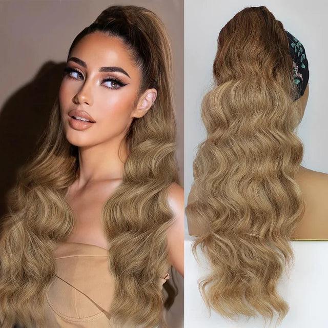 Wavy Ponytail Hair Extension - Anellace Wavy Ponytail Hair Extension - Anellace