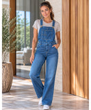 Women’s Denim Overall with Pockets Casual Fit | Jaque