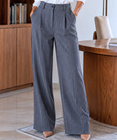 Women's High Waist Tailored Pants with Front Pleats | Helô