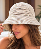 Open Weave Bucket Hat for Women Breathable Mesh UV Sun Hat | Isis