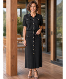 Women’s Short Sleeve Knit Top and Midi Skirt Set | Bellini