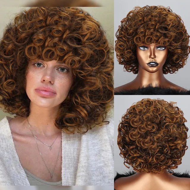 Lace Front Short Curly Wig