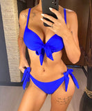 Comprar biquíni feminino sustentação push up com bojo reforçado laços ajustáveis premium barato em promoção frete grátis ANELLIMN

