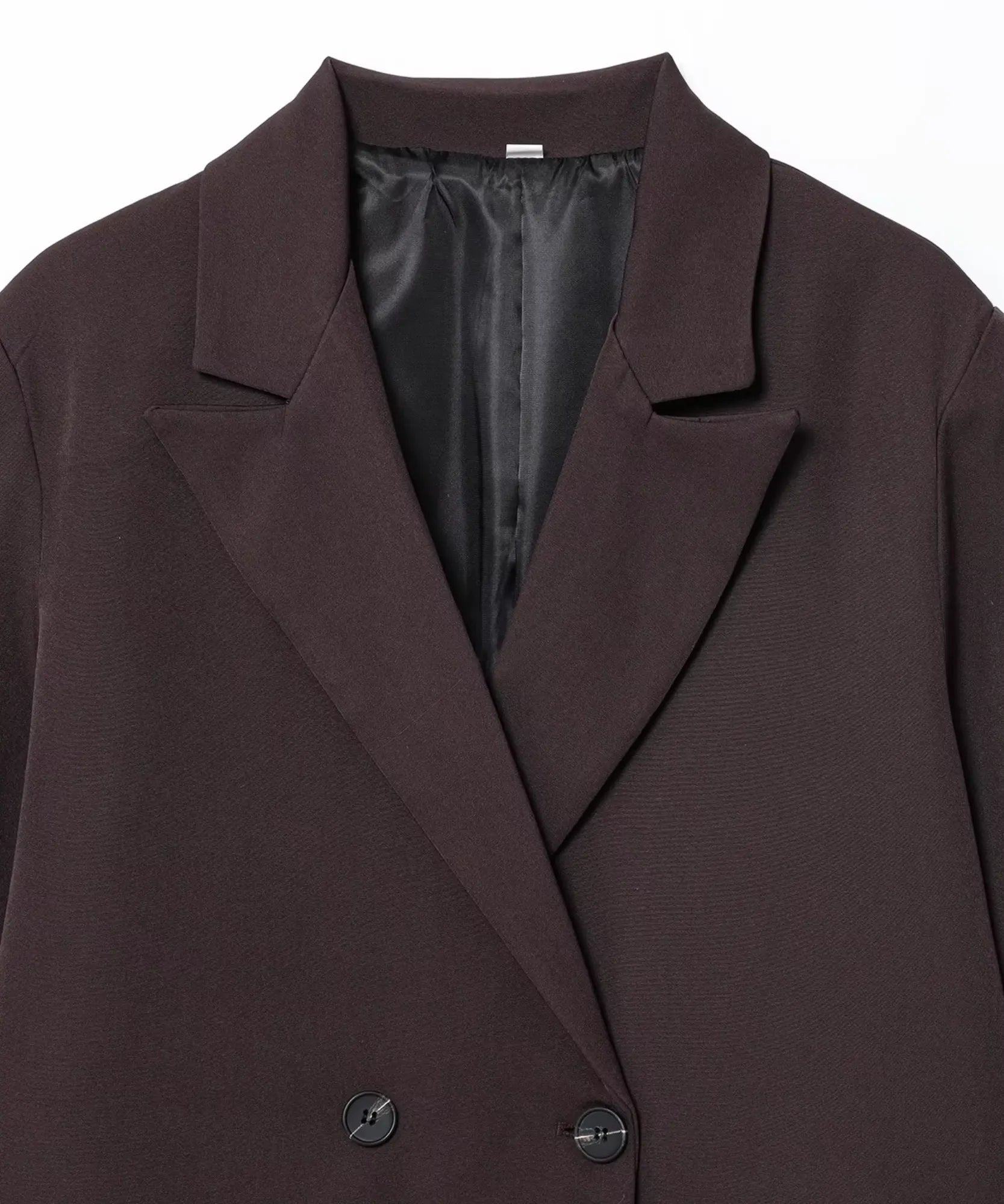 Dark Brown lined tailored blazer