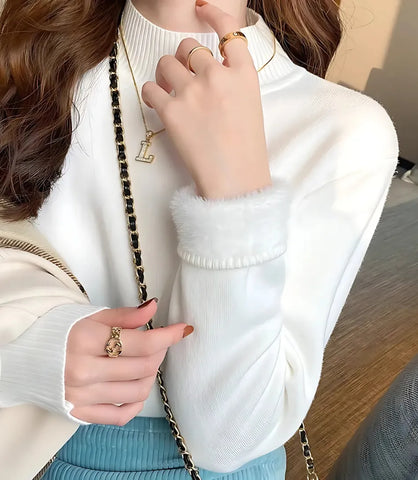 Women's Thick Thermal Brushed Knit Winter Top | Muller