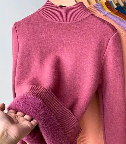Women's Thick Thermal Brushed Knit Winter Top | Muller