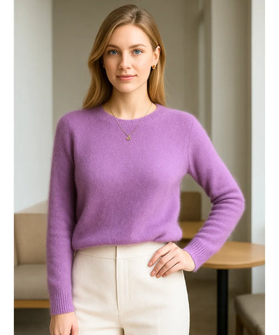 Women's Thick Cashmere Sweater Elegant Knit | Sofih